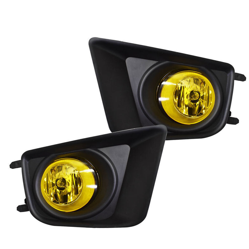 DURAFORCE LH+RH Fog lights For 2012-2015 Toyota Tacoma Replacement Upgrade Amber