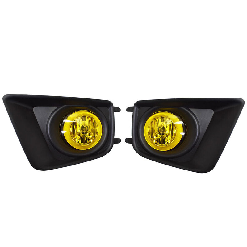 DURAFORCE LH+RH Fog lights For 2012-2015 Toyota Tacoma Replacement Upgrade Amber