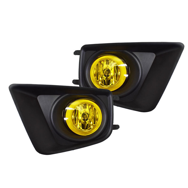 DURAFORCE LH+RH Fog lights For 2012-2015 Toyota Tacoma Replacement Upgrade Amber
