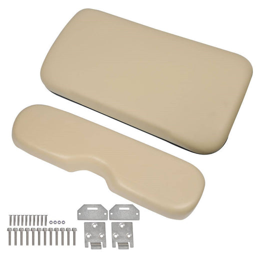 DURAFORCE For EZGO Medalist TXT 1994-2013 Golf Cart Tan Front Seat Cushion with Hardware