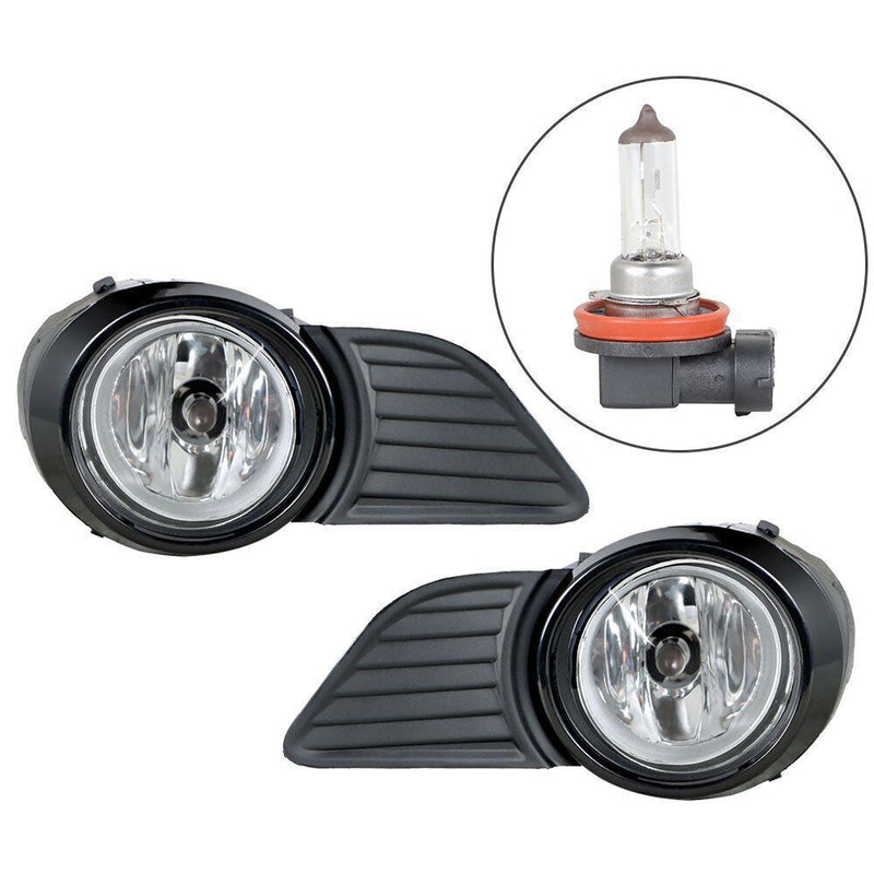 DURAFORCE Fog Lights Driving Lamp for 2011-2017 Toyota Sienna Switch+Bulb Clear