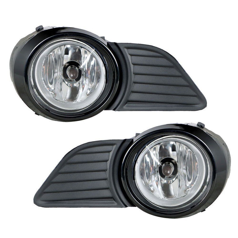 DURAFORCE Fog Lights Driving Lamp for 2011-2017 Toyota Sienna Switch+Bulb Clear