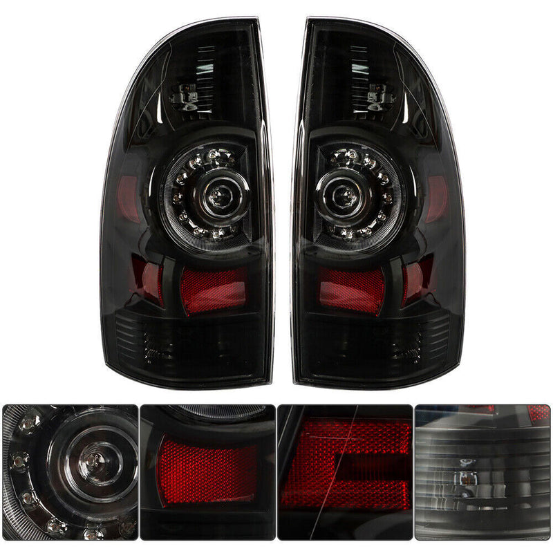 DURAFORCE Rear Left&Right Tail Light For 2005-2015 Toyota Tacoma Black A Pair LED
