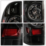 DURAFORCE Rear Left&Right Tail Light For 2005-2015 Toyota Tacoma Black A Pair LED