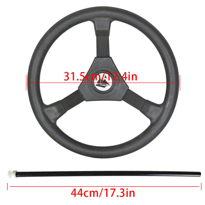 DURAFORCE 13 Feet Boat Rotary Steering System Outboard Kit Marine With 13.5" Wheel SS13713