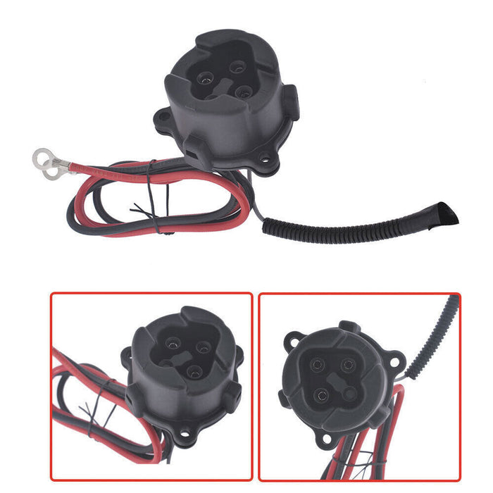 DURAFORCE 48V MAC DC Charger Plug Powerwise Receptacle for Yamaha Electric G29 2011-2017