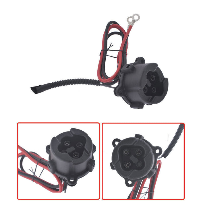 DURAFORCE 48V MAC DC Charger Plug Powerwise Receptacle for Yamaha Electric G29 2011-2017