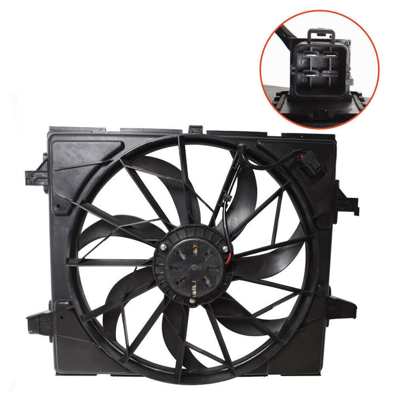 DURAFORCE Radiator Cooling Fan For 2012-20 Jeep Grand Cherokee 12-15 Dodge Durango