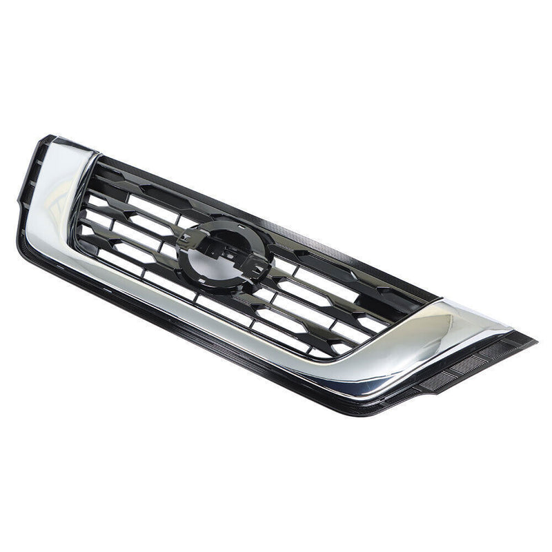 DURAFORCE Front Bumper Upper Grilles For 2017-2020 Nissan Pathfinder Chrome Black