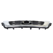 DURAFORCE Front Bumper Upper Grilles For 2017-2020 Nissan Pathfinder Chrome Black