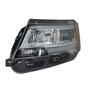 DURAFORCE Left Headlight For 2016-2018 Ford Explorer Halogen w/ LED DRL Clear Lens