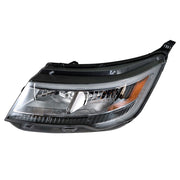 DURAFORCE Left Headlight For 2016-2018 Ford Explorer Halogen w/ LED DRL Clear Lens
