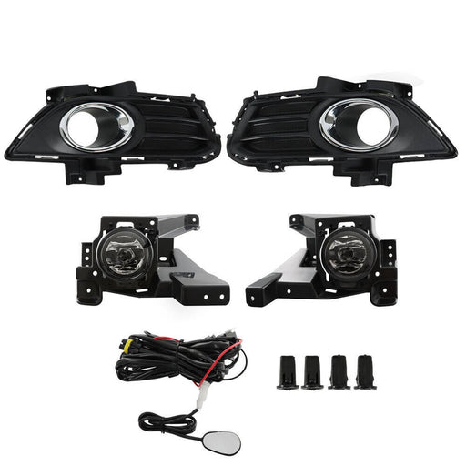DURAFORCE Left+Right Side Bumper Fog Lights For 2013-2016 Ford Fusion Lamps+Switch