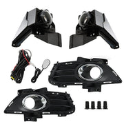 DURAFORCE Left+Right Side Bumper Fog Lights For 2013-2016 Ford Fusion Lamps+Switch