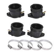 DURAFORCE 4Pcs Motorcycle Carburetor Intake Manifold Boot Joint for YAMAHA YZF600R 95-07