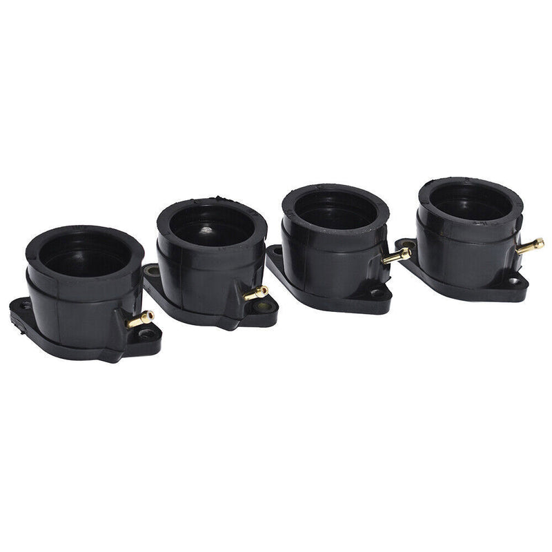 DURAFORCE 4Pcs Motorcycle Carburetor Intake Manifold Boot Joint for YAMAHA YZF600R 95-07