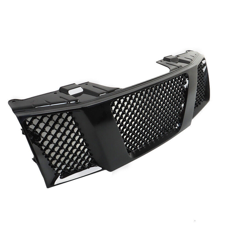 DURAFORCE Front Grill For 2005-2008 Nissan Navara Frontier D40 Gloss Black Grill