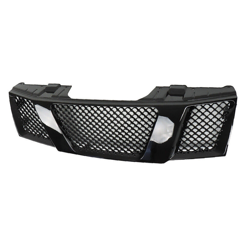 DURAFORCE Front Grill For 2005-2008 Nissan Navara Frontier D40 Gloss Black Grill