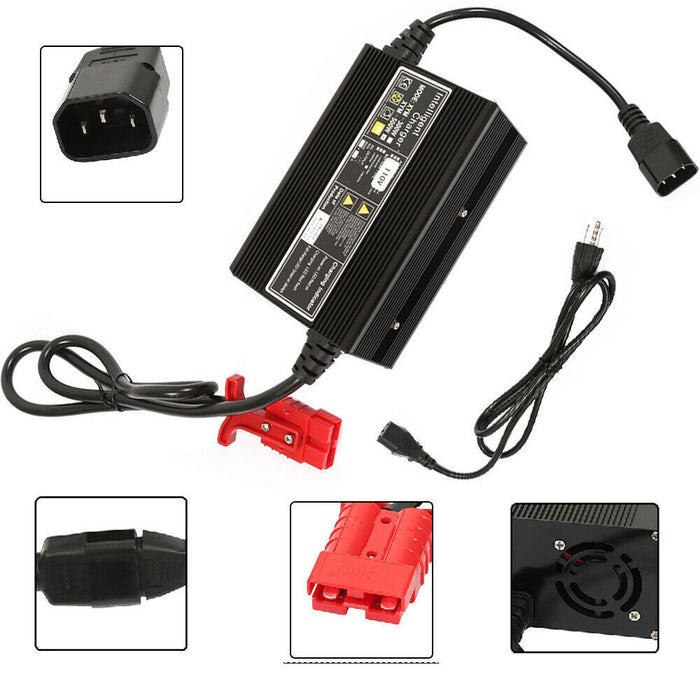 DURAFORCE 24V Floor Scrubber Battery Charger with SB50 Style RED Connector 10 Amp - 1.1m