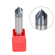 DURAFORCE 3/8" 4 Flute 90 Degree Double End Carbide Chamfer Mill 2-1/2" Overall Length US