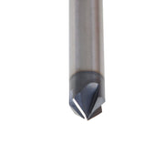 DURAFORCE 3/8" 4 Flute 90 Degree Double End Carbide Chamfer Mill 2-1/2" Overall Length US