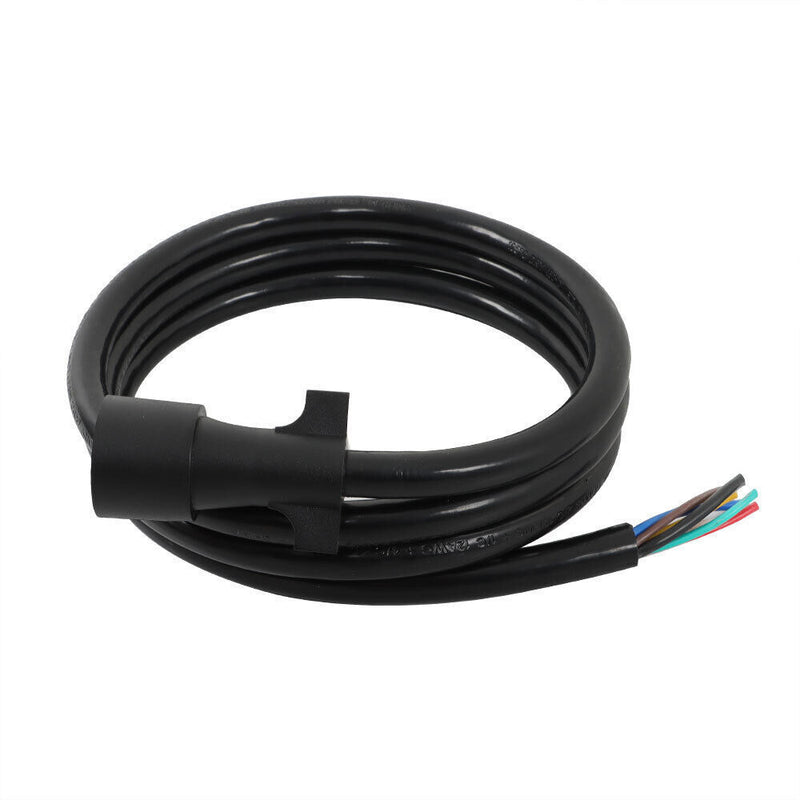 DURAFORCE 7-Pin Trailer Plug Cord Wire Cable 7 ft 7 Prong Trailer Light Wiring Connector