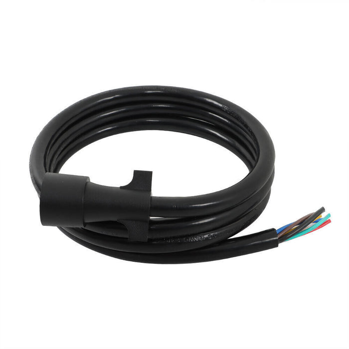 DURAFORCE 7-Pin Trailer Plug Cord Wire Cable 7 ft 7 Prong Trailer Light Wiring Connector