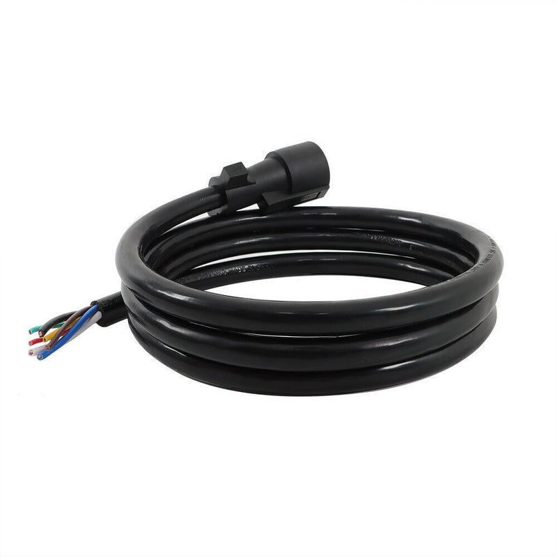 DURAFORCE 7-Pin Trailer Plug Cord Wire Cable 7 ft 7 Prong Trailer Light Wiring Connector