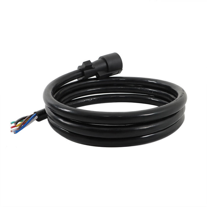 DURAFORCE 7-Pin Trailer Plug Cord Wire Cable 7 ft 7 Prong Trailer Light Wiring Connector