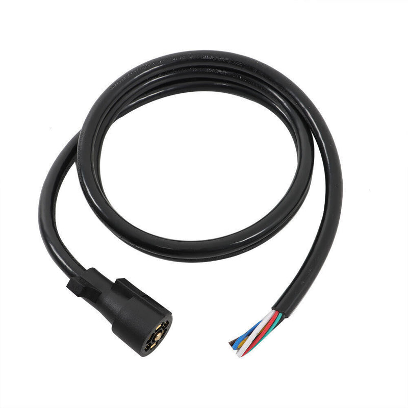 DURAFORCE 7-Pin Trailer Plug Cord Wire Cable 7 ft 7 Prong Trailer Light Wiring Connector