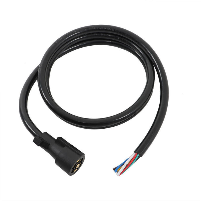 DURAFORCE 7-Pin Trailer Plug Cord Wire Cable 7 ft 7 Prong Trailer Light Wiring Connector