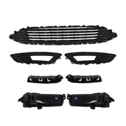 DURAFORCE Front Bumper Cover&Upper Grille w/ Fog Light For 2015-2018 Ford Focus