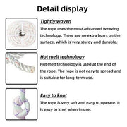 DURAFORCE 5850Lbs 1/2"×150' Double Braid Polyester Arborist Bull Rope Pulling Rigging Line