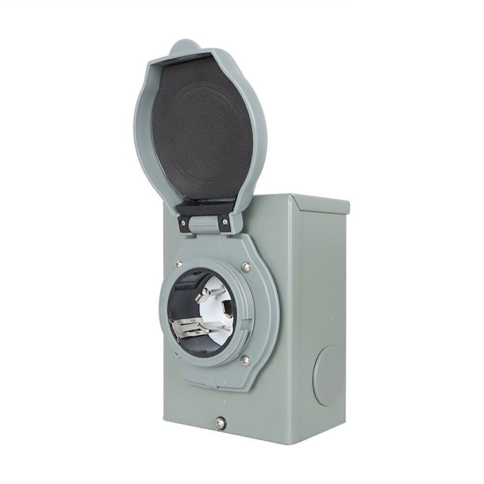 DURAFORCE 50Amp 3 Prong Generator Power Inlet Box NEMA SS2-50P Weatherproof 250V