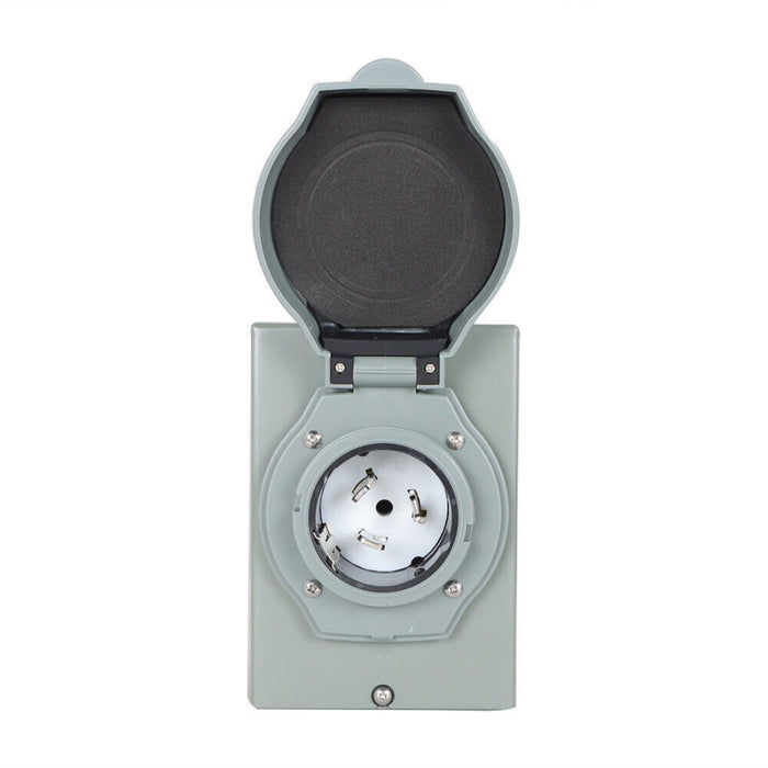 DURAFORCE 50Amp 3 Prong Generator Power Inlet Box NEMA SS2-50P Weatherproof 250V