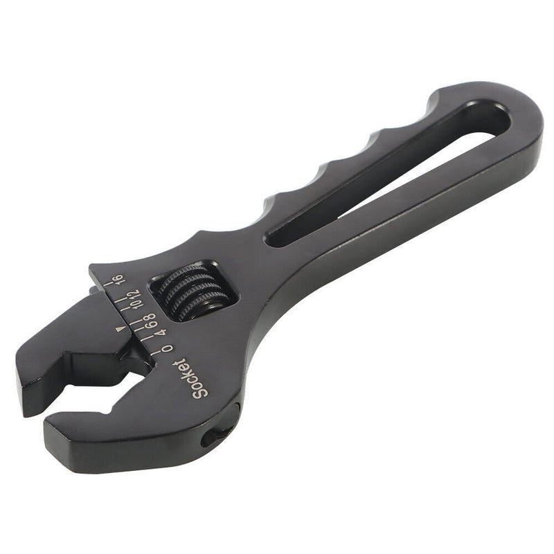 DURAFORCE 3AN-16AN Adjustable Wrench Black Aluminum Tool For Hose End Fitting