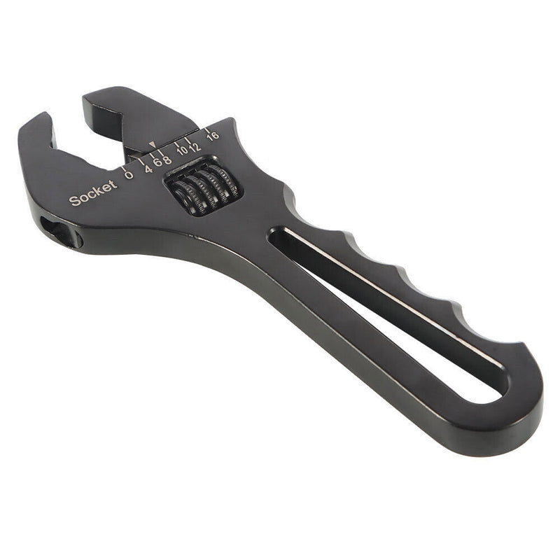 DURAFORCE 3AN-16AN Adjustable Wrench Black Aluminum Tool For Hose End Fitting