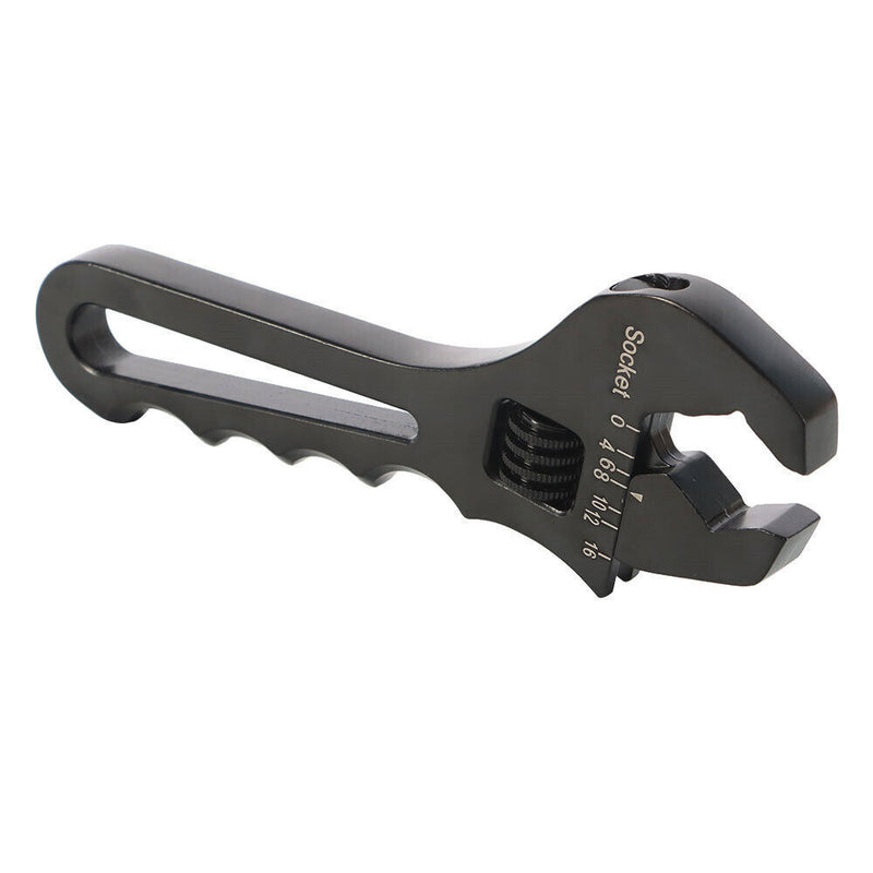 DURAFORCE 3AN-16AN Adjustable Wrench Black Aluminum Tool For Hose End Fitting