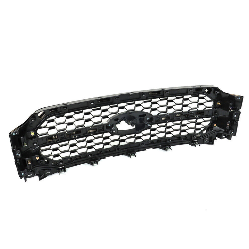 DURAFORCE Front Upper Bumper Grill Grille For 2021-2023 Ford F-150 Silver&Chrome