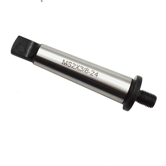 DURAFORCE 2MT Shank To 3/8"-24 Threaded Drill Chuck Arbor Morse Taper MT2 Adapter Hardened