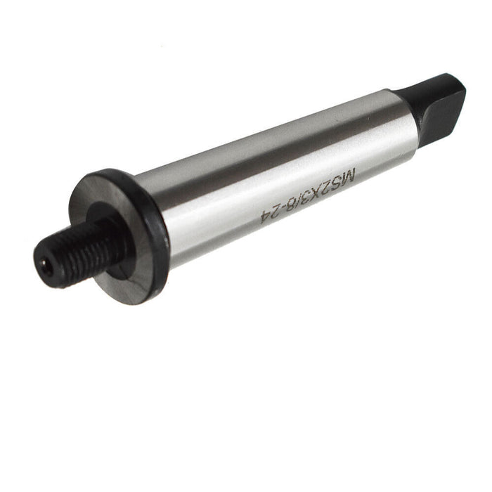 DURAFORCE 2MT Shank To 3/8"-24 Threaded Drill Chuck Arbor Morse Taper MT2 Adapter Hardened