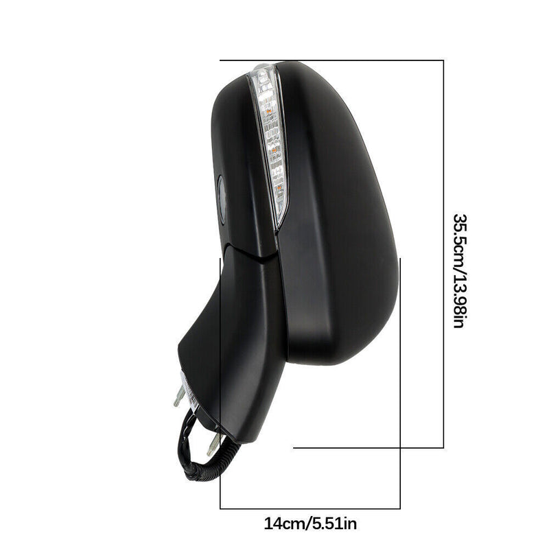 DURAFORCE Right Side View Mirror For 2015-2017 Ford Fusion With FS7Z17682DA-PFM