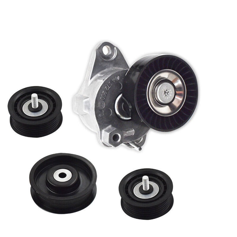 DURAFORCE Belt Tensioner w/Pulley+Idler Pulley For Mercedes C300 C350 2005-2012