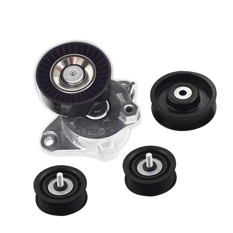DURAFORCE Belt Tensioner w/Pulley+Idler Pulley For Mercedes C300 C350 2005-2012