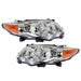 DURAFORCE Left&Right Headlights For 2011-2013 Toyota Corolla Headlamps Replacement