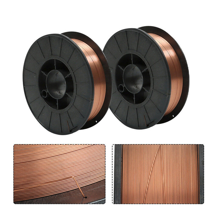 DURAFORCE New Mild Steel MIG Welding Wire - 20 Lbs (2 Rolls) ER70S-6 .023" (0.6 mm)