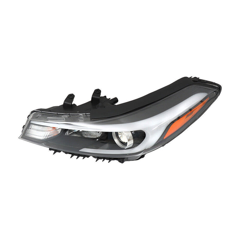 DURAFORCE Left Headlight Fit For 2017-2018 Kia Forte Forte5 Black Halogen W/o LED