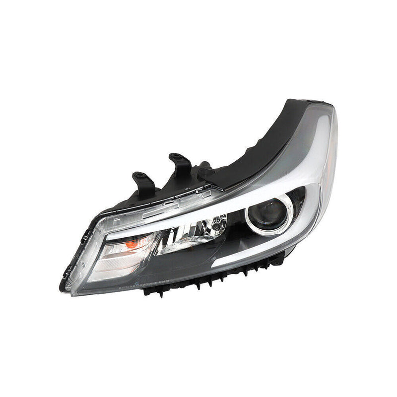 DURAFORCE Left Headlight Fit For 2017-2018 Kia Forte Forte5 Black Halogen W/o LED