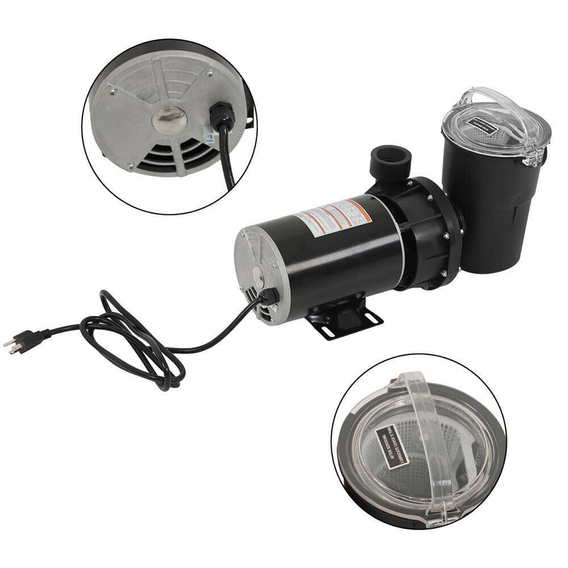 DURAFORCE For Hayward W3SP1580X15 Power Above Ground Swimming Pool Pump 1.5HP With 3' Cord