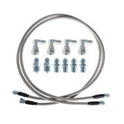 DURAFORCE 52" Length SS Braided Transmission Cooler Hoses For TH350 700R4 TH400